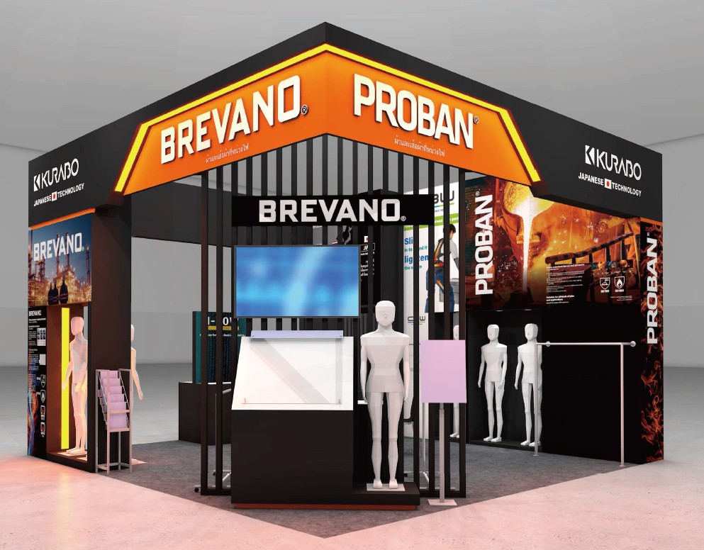 Kurabo Safe@work at Thaifex IMCAS Safe&work Kind&jugend 2025 design