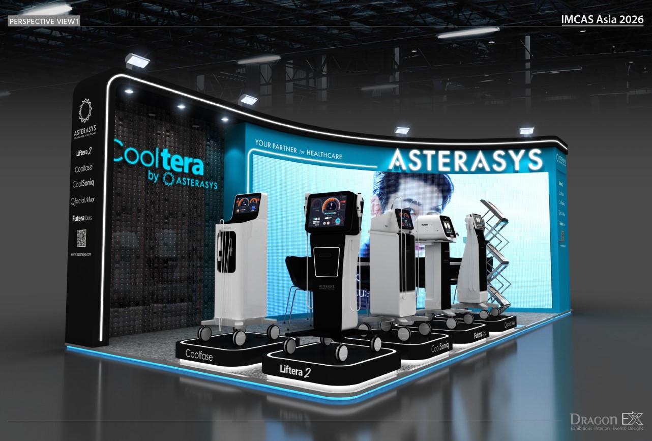 Asterasys at Imcas 2026 exhibition booth view